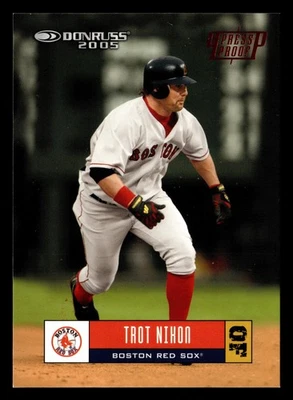 Trot Nixon 2005 Donruss Press Proof /200 SP #128 Boston Red Sox *212 - Image 1 of 2