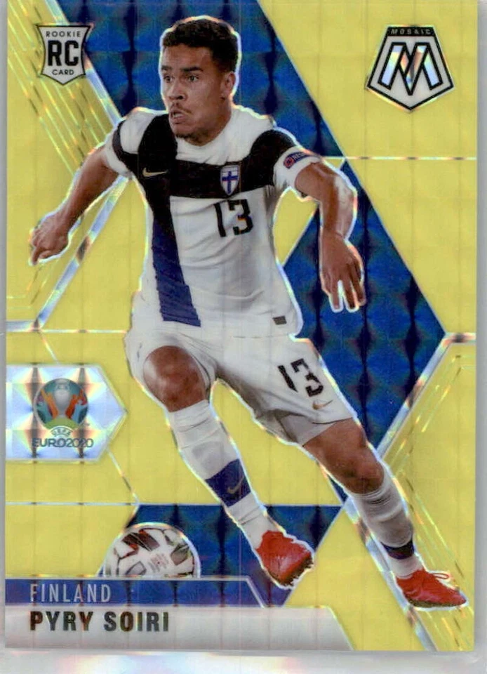 2021 Panini Mosaic UEFA Euro 2020 GOLD FLUORESCENT Soccer Cards Pick From List - Image 1 of 1