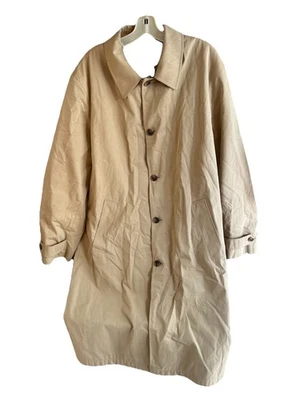 Brooks Brothers Men XL Tan Trench Coat Wool Lined - Image 1 of 4