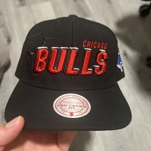 Chicago Bulls NBA Draft 1996 Shadow Mitchell & Ness Hat Snapback Cap - Picture 1 of 7