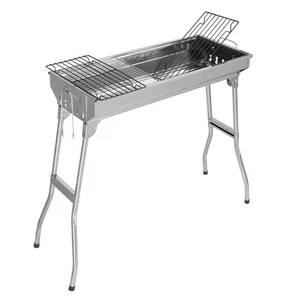 Barbacoa Parrilla de Carbón Acero Inoxidable Plegable Portátil Barbacoa Herramienta Exterior Picnic - Imagen 1 de 23