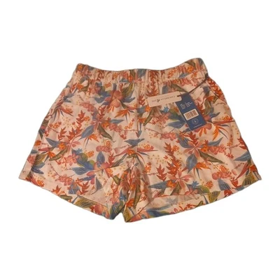 Pantalones Cortos Para Mujer Carribean Joe Blanco Floral Tropical Bohemio Elástico Talla 6 Foto 1 de 4