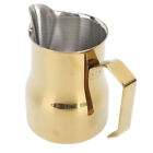 (Gold)304 Stainless Steel Milk Frothing Cup With Eagle Beak Spout Multipurpose