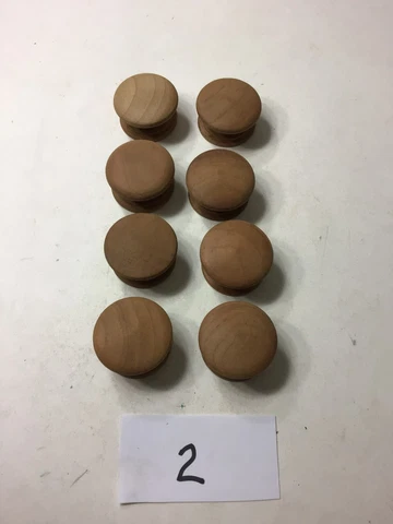 8- 1 1/2 " Diameter Cherry Wooden Knobs, Drawers, Furniture, Cabinet Cover