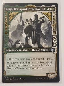 Maja, Bretagard Protector - NM - SHOWCASE - UNCOMMON [Kaldheim] MTG - Picture 1 of 1