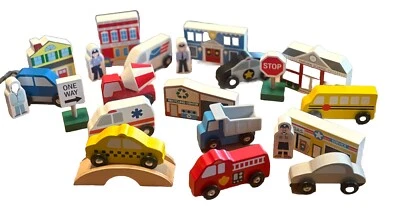 Детский деревянный городской и многофункциональный игровой набор Melissa & Doug «Hands On Play» - Изображение 1 из 4