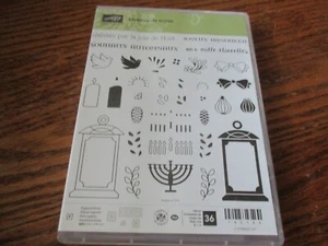 Stampin Up Stamp Set Seasonal Lantern 144941 Hanukkah 36 Stamps Crafting Verses. - Picture 1 of 2
