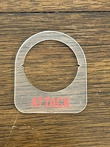Plastic Red ATTACK Button Art ARCADE VIDEO GAME PART - Picture 1 of 1