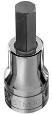Facom METRIC HEXAGON BIT SOCKET 1/2" Hex Drive, Bright Chrome- 10mm Or 12mm