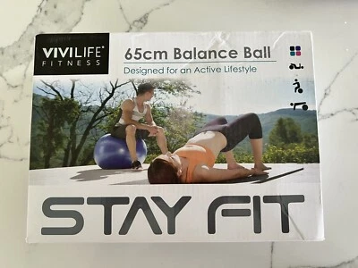 Vivilife Fitness 65 Cm Exercise Yoga Balance Ball with Pump, Brand New - Image 1 of 4
