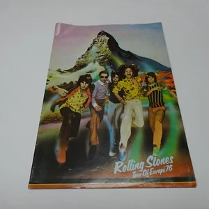 THE ROLLING STONES European Tour 1976 SOUVENIR PROGRAMME GLASGOW APOLLO - Picture 1 of 7