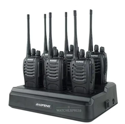 6X Ricetrasmettitori BAOFENG BF-888S - Walkie-Talkie con Batteria e Auricolari