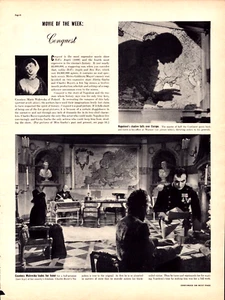 November 8, 1937 Conquest Movie Garbo Boyer Story Napoleon Life Magazine Article - Picture 1 of 1