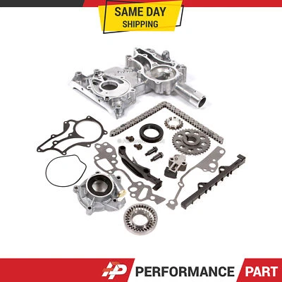 Kit de cadena de distribución cubierta bomba de aceite para camioneta Toyota Celica 85-95 4Runner 22R 22RE Foto 1 de 4