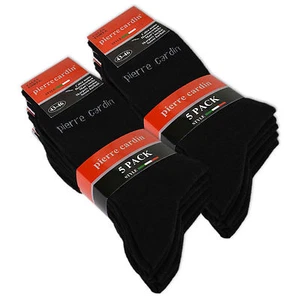 5 a 20 pares de calcetines Pierre Cardin para hombre negros algodón de negocios - Imagen 1 de 2