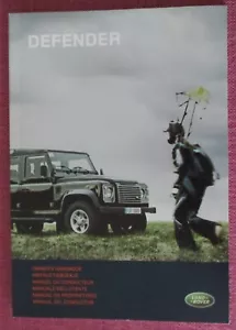 LAND ROVER DEFENDER (2007 - 2011) OWNERS MANUAL - OWNERS HANDBOOK - USER GUIDE. - Picture 1 of 6