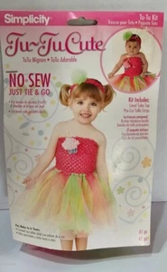 Simplicity Tu-Tu Cute Kit No Sew Just Tie & Go DIY Costume Halloween Pink NB - 6 - Picture 1 of 3
