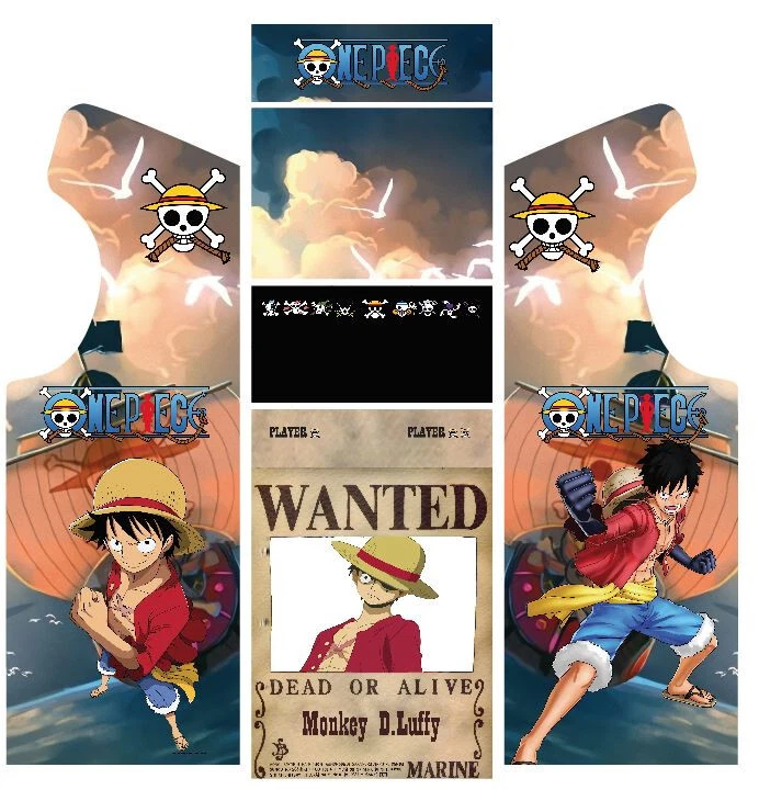 Stickers borne arcade - modèle One Piece - Photo 1/1