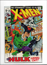 X-Men #66 FN- Marvel (1970) -Final Original Story Before Reprints Begin