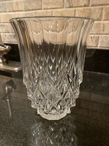 Stunning Vtg Val St Lambert 8 Inch Crystal Vase Signed - Picture 1 of 4