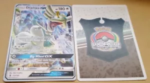 POKEMON PROMO CARD - FULL ART - DRAMPA GX 115/145 - WORLD CHAMPIONSHIPS 2018 NM - Picture 1 of 1