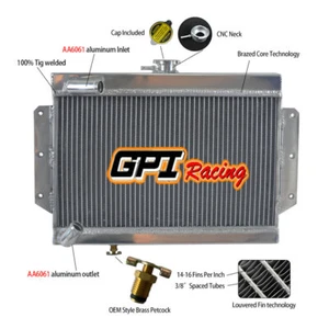 ALUMINUM RADIATOR FOR MGB GT/ROADSTER TOP-FILL 1968-1975 1969 1970 1971 1972 - Picture 1 of 7