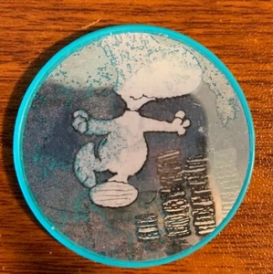 United Feature Syndicate Snoopy Coins Holographic Light Blue Pog Free Shipping - Picture 1 of 2