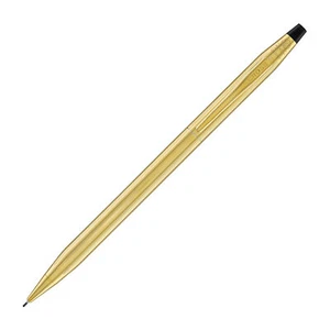 Croce Classica Secolo 23K Placcata Oro 0,7mm Matita Meccanica - NUOVO - Foto 1 di 4