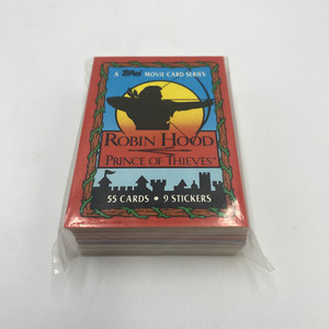 ROBIN HOOD PRINCE OF THIEVES TRADING CARD SET OF 55 CARDS + 9 STICKERS COMPLETE