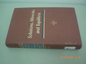 Solutions, Minerals, and Equilibria by Robert M. Garrels Charles L. Christ HB - Picture 1 of 4