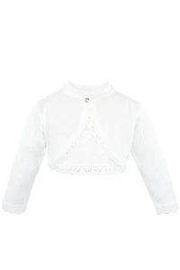 Cardigan Shrug Bolero Long Sleeve Knit Button Closure for Girls - Picture 1 of 101