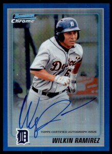 2010 Bowman Chrome Prospects Blue Refractors Wilkin Ramirez Auto 106/150 Detroit