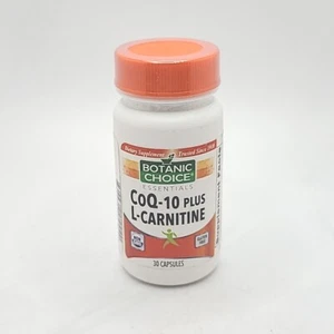 Botanic Choice CoQ-10 + L-Carnitine Heart & Cognitive Function | 30 Capsules NEW - Picture 1 of 4