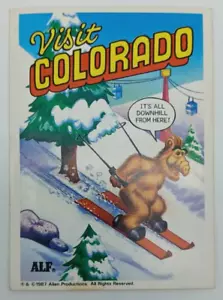 1987 ZOOT Alien Productions "U.S. of ALF" Sticker #6 Colorado - MP - Imagen 1 de 2