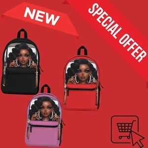 Pink Backpack, School Bag, Travel Rucksack, Laptop Bag, Girls' Backpack - Picture 1 of 6
