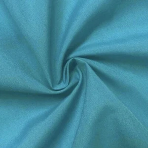 Tessuto Cotone Turchese Larghezza 45” Venduto Da Cantiere - Foto 1 di 1