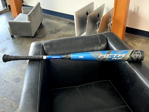 USED Louisville Slugger 33 inch Meta PWR BBCOR Baseball Bat - Blue 2020 great Sh - Picture 1 of 13