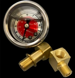 NRG FUEL PRESSURE GAUGE LiQUID FILLED 0-100 psi 1/8 UNIVERSAL For Honda Acura - Picture 1 of 1