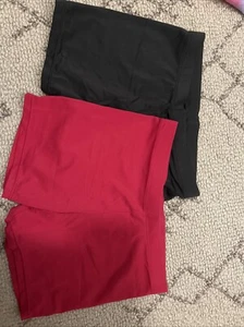 Cat & Jack 2pk Bike Shorts- Girls Size M | Mini Biker Shorts / Gray and Pink - Picture 1 of 5