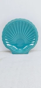 FIESTA turquoise blue SHELL appetizer cookie snack PLATE NEW 8.25" - Picture 1 of 3