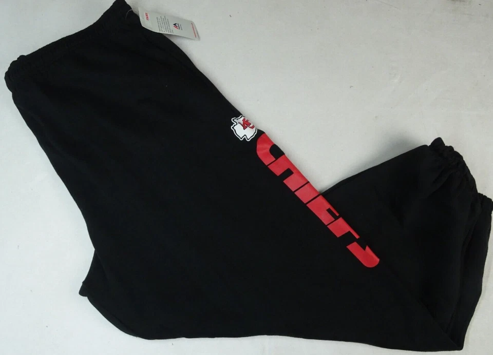 Pantalones deportivos grandes y altos Kansas City Chiefs NFL Majestic para hombre Foto 1 de 3