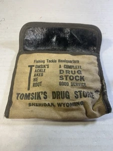 Pubblicità vintage anni '40 circa Sheridan Wyoming negozio di droga negozio attrezzi da pesca - Foto 1 di 5