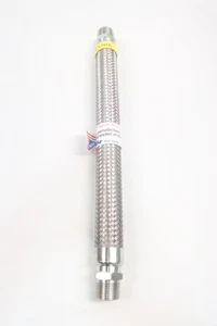 Hose Master CA316K Stainless Braided Hose 18in X 1in 1in Npt - Picture 1 of 5