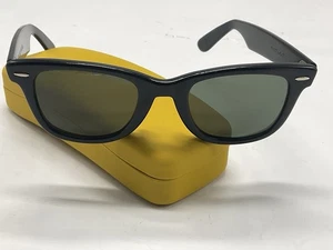 VINTAGE B&L RAY-BAN L2008 GLÄNZEND SCHWARZ G15 UV WAYFARERS 5022 SONNENBRILLE, mit Hartschale - Bild 1 von 11