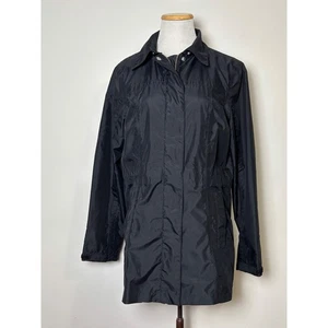 Lands End Womens Lightweight Zip Up Squall Jacket S Mid Length Travel Commute - Picture 1 of 13