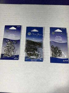 Blue Moon Lot Of Metal Clasps , Metal Jump Rings Jewelry Making Supplies. - Picture 1 of 4