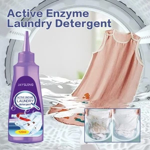 Active Enzyme Laundry Detergent Stain Remover, Stubborn Stain Remover 120ML - Picture 1 of 6