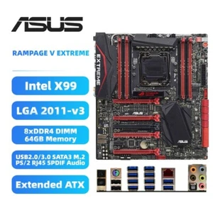 Placa madre LGA2011-V3 ASUS RAMPAGE V EXTREME Intel X99 DDR4 para Intel Core/Xeon - Imagen 1 de 7