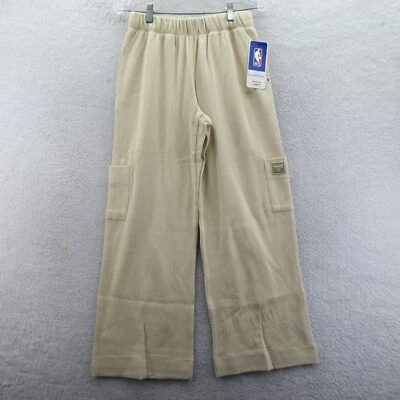 Chicago Bulls 运动裤女式小号米色罗纹针织阔腿 47 品牌 NBA — 第 1/4 张图片