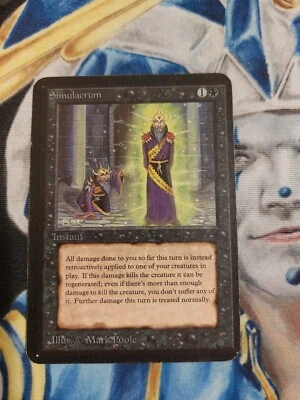 Simulacrum MTG Limited Edition Alpha Black Uncommon Moderately Played x1 - Image 1 of 4